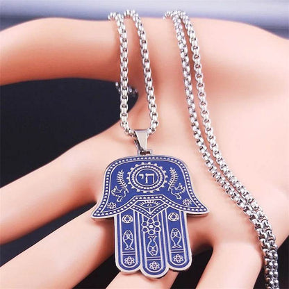 Hamsa Hand Fish Eyes Necklaces - Shop Jobie
