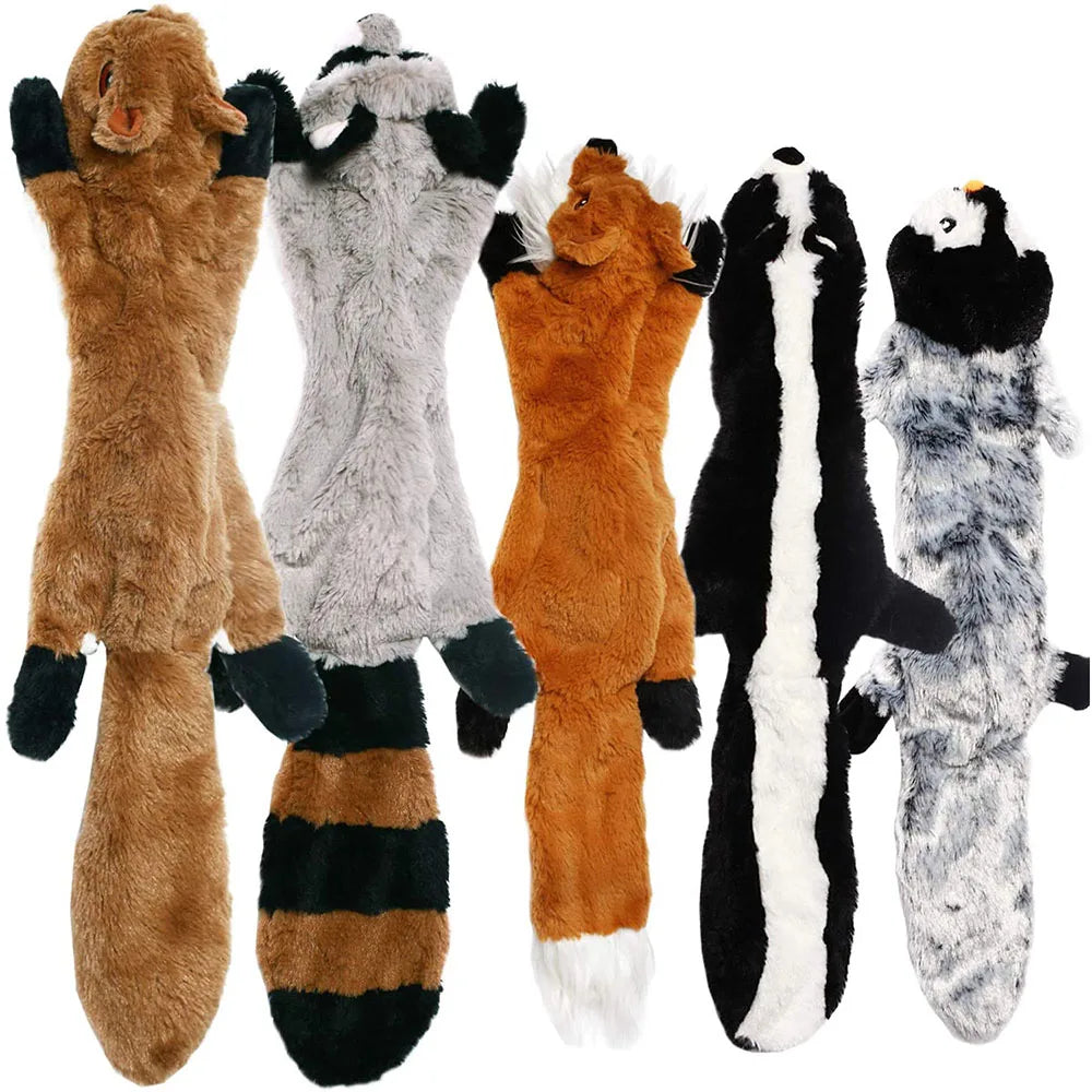Adorable Animal No-Stuffing Dog Toy with Squeakers