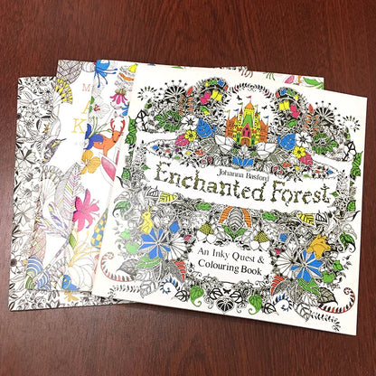 24 Page Coloring Book - Enchanted Forest Mandalas