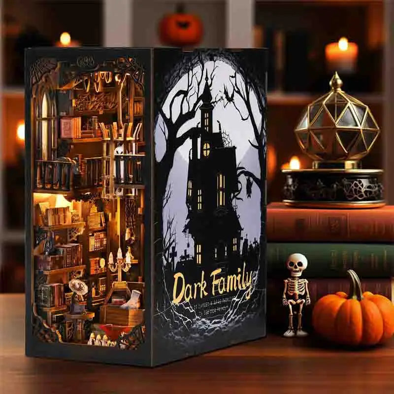 3D Wooden Puzzle DIY Kits - Gothic-inspired Book Nook Kit