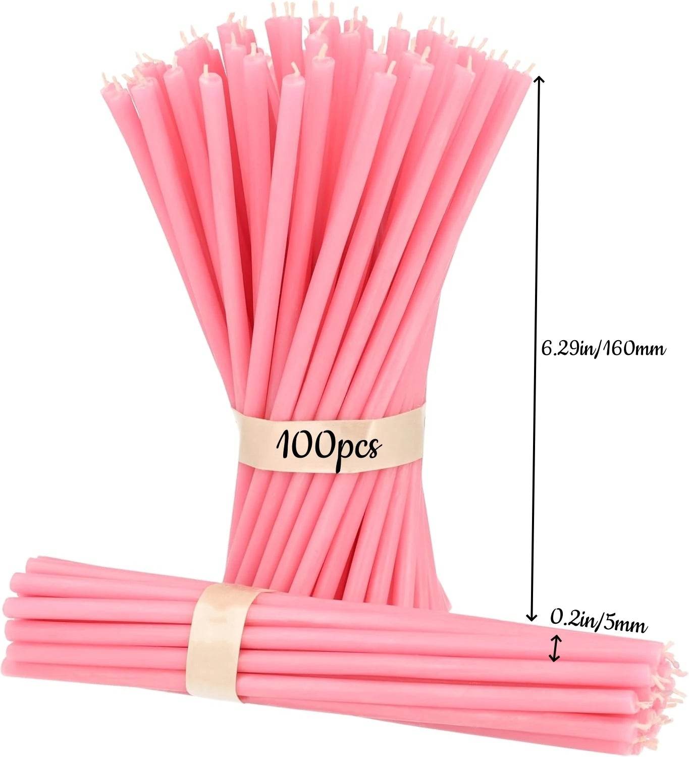 50/100Pcs Natural Beeswax Hanukkah Candles - Shop Jobie