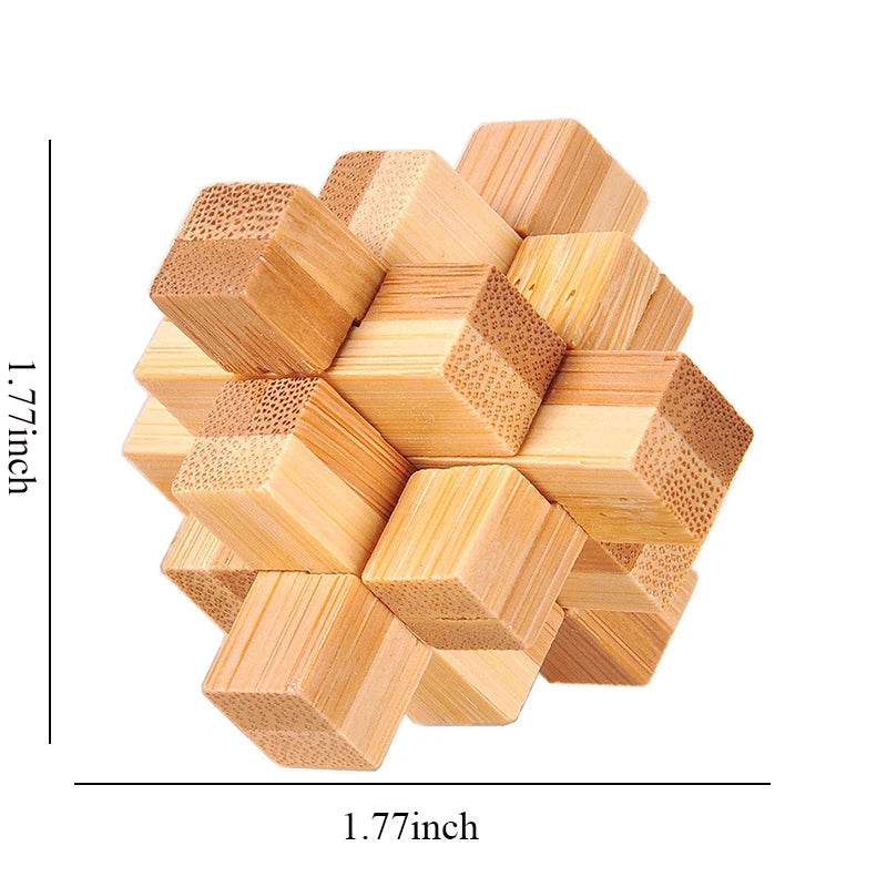 3D Wooden Puzzle IQ Brain Teaser - Shop Jobie