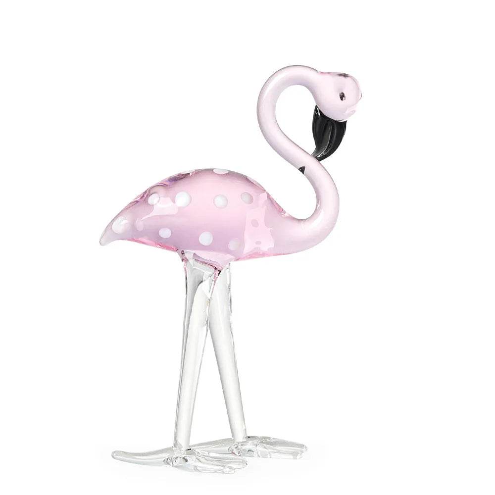 Handmade Art Glass Flamingo Figurines - Shop Jobie