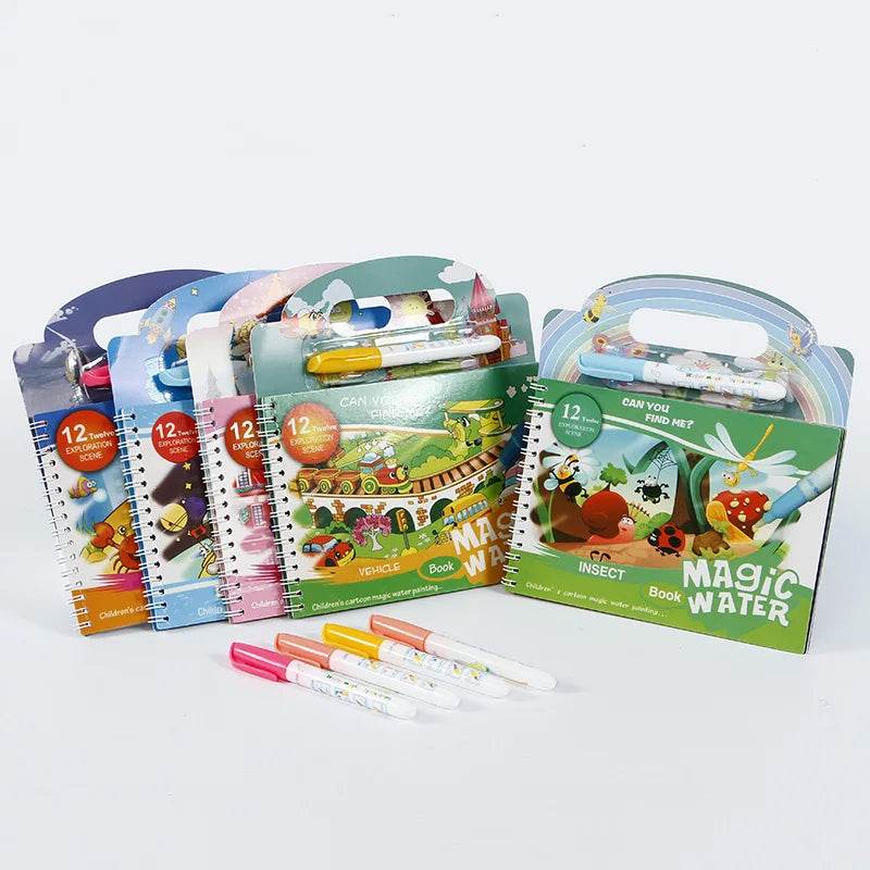 Montessori - Magical Water Painting Book - Shop Jobie
