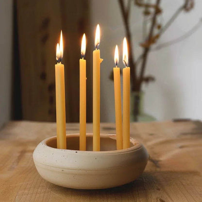 25pcs/1pack Hanukkah Candle Natural Beeswax - Shop Jobie