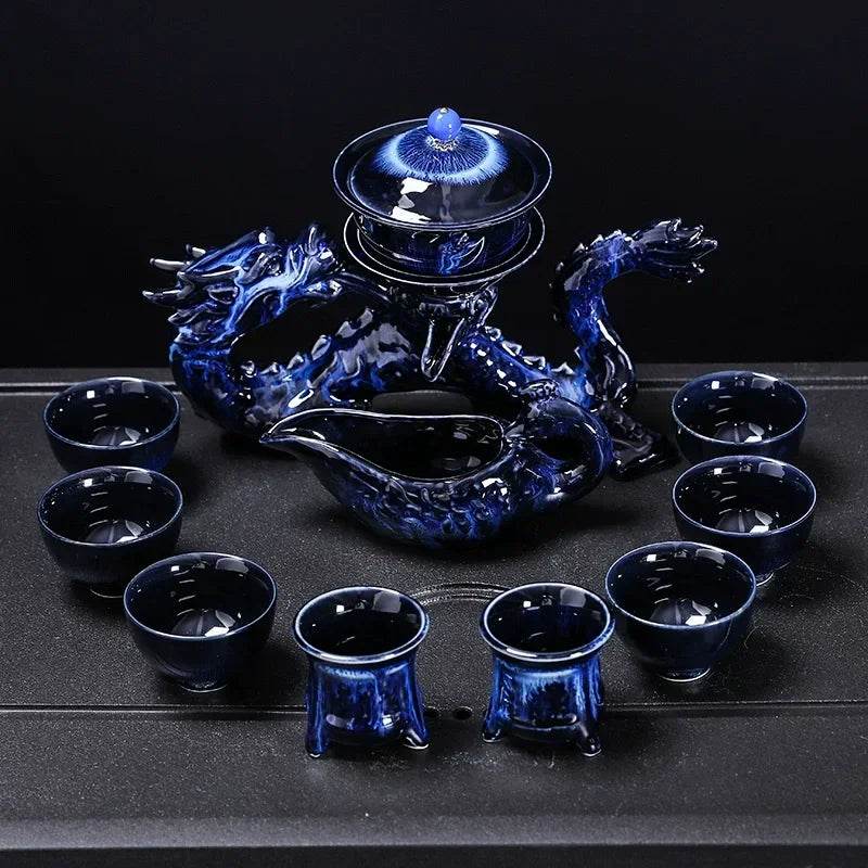 Dragon Kung Fu Teapot and Tea Cup Set - Shop Jobie