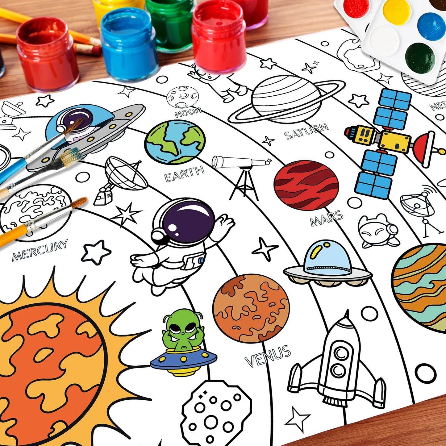 DIY - Space Sticky Coloring Paper - Shop Jobie