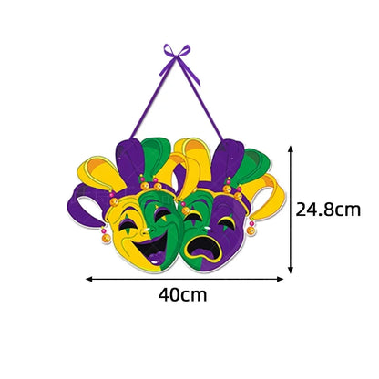 Mardi Gras Door Pendants Decor