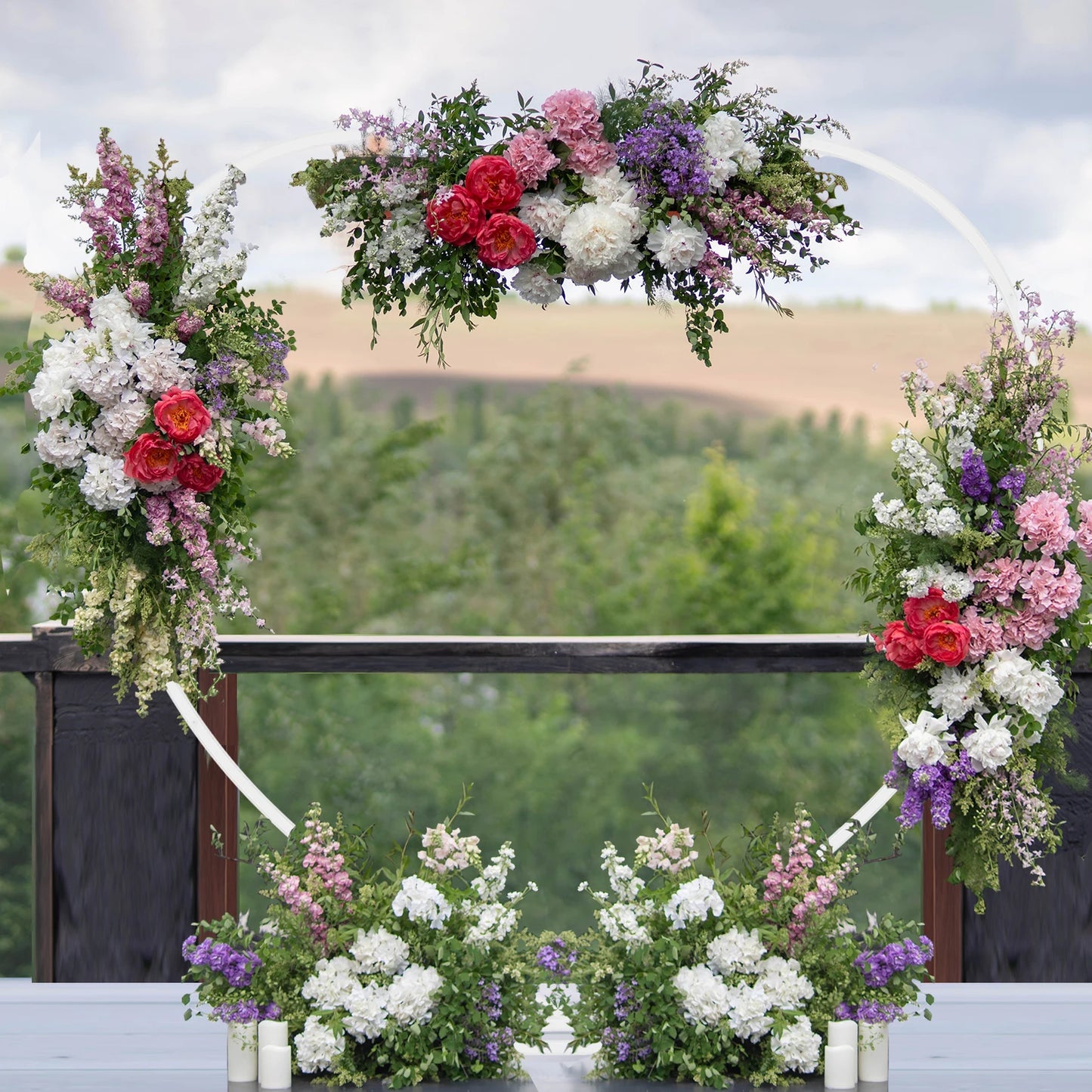 Heart Shape Wedding Arch Backdrop Frame