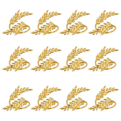 Tabletop - Gold Leaf Napkin Ring Buckles - Shop Jobie