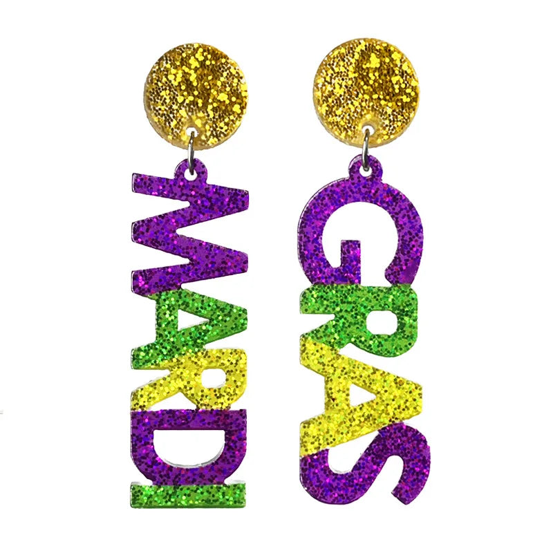 Mardi Gras Carnival -  Earrings