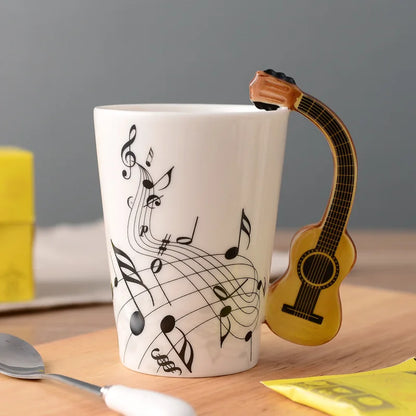 8.45 fl oz Ceramic Musical w/Instrument Handle