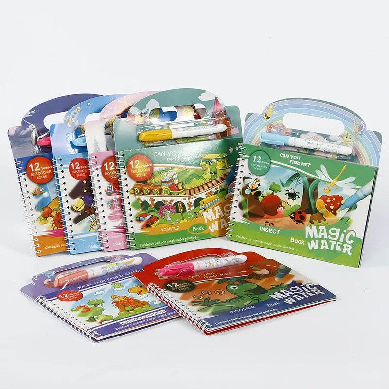 Montessori - Magical Water Painting Book - Shop Jobie