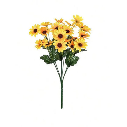 Silk Flower Bouquet - Little Yellow Daisy