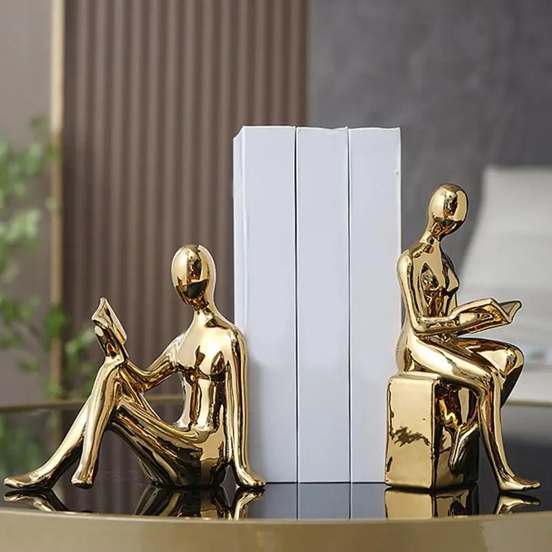 Bookends - Abstract Reading Figurines