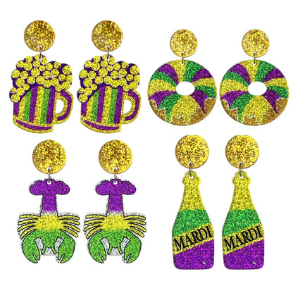 Mardi Gras Carnival -  Earrings