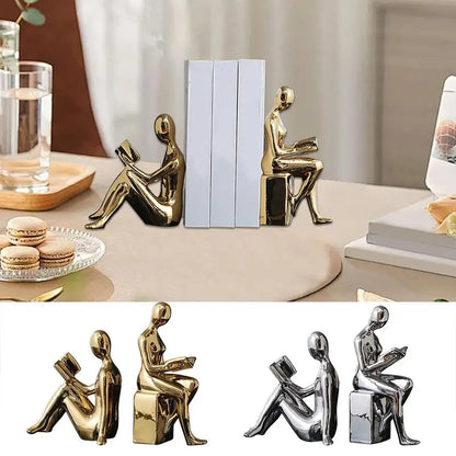 Bookends - Abstract Reading Figurines