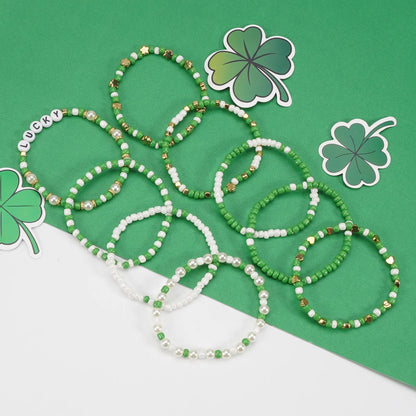 Lucky Shamrock Clover Party Favor Fashion Bracelets