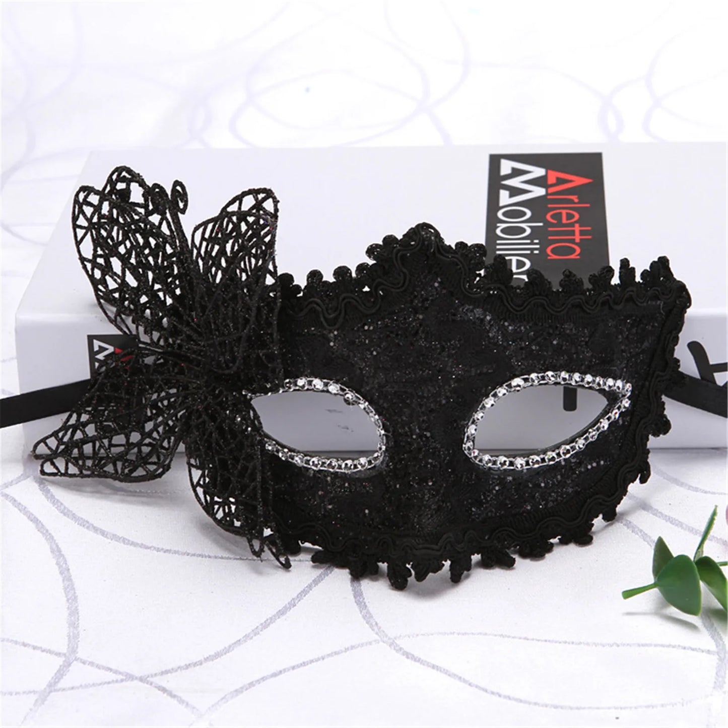 Side Butterfly Masquerade Mardi Gras Mask