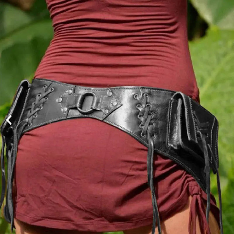 Steampunk-Style Armor Belt Satchel
