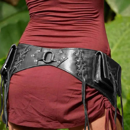 Steampunk-Style Armor Belt Satchel