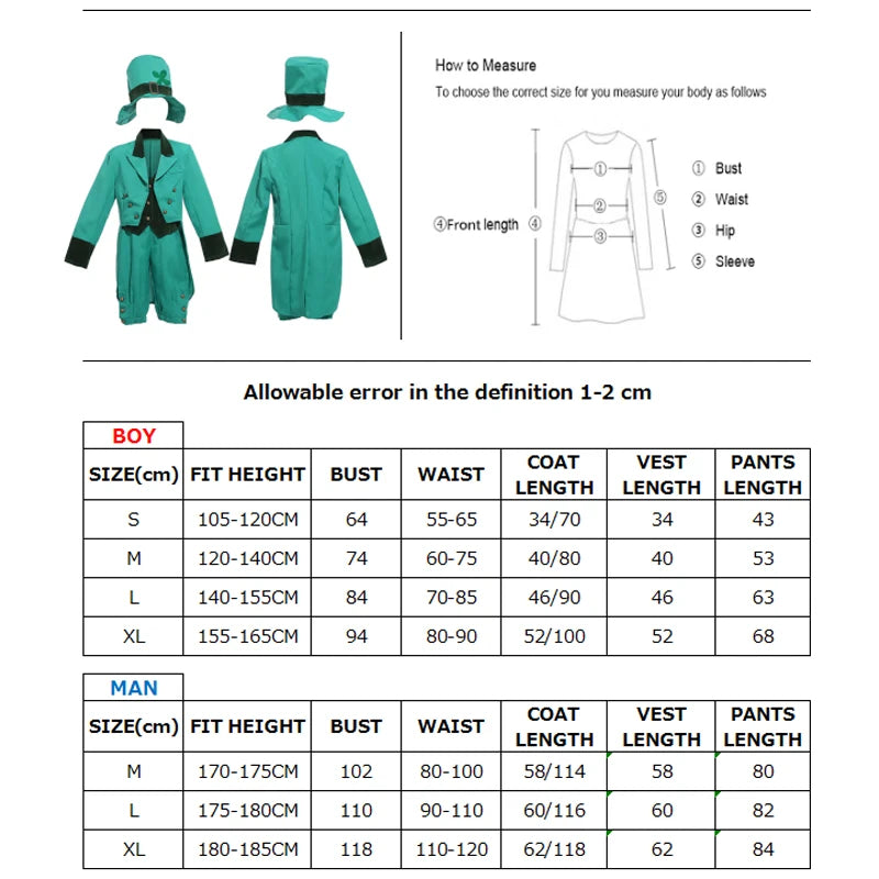 St Patrick Day Leprechaun Cosplay Party Costume