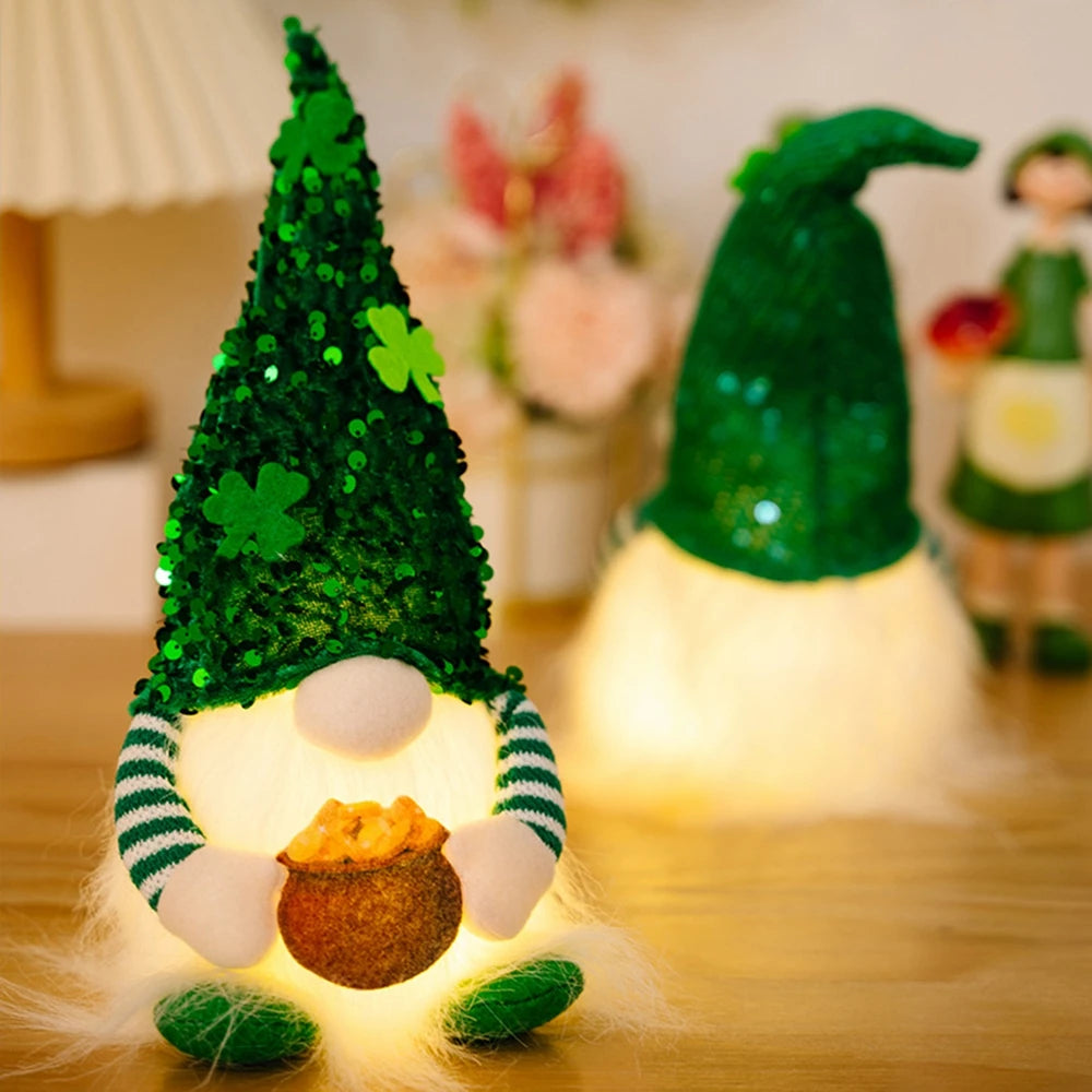 St Patricks Day - LED Glowing  Gnome