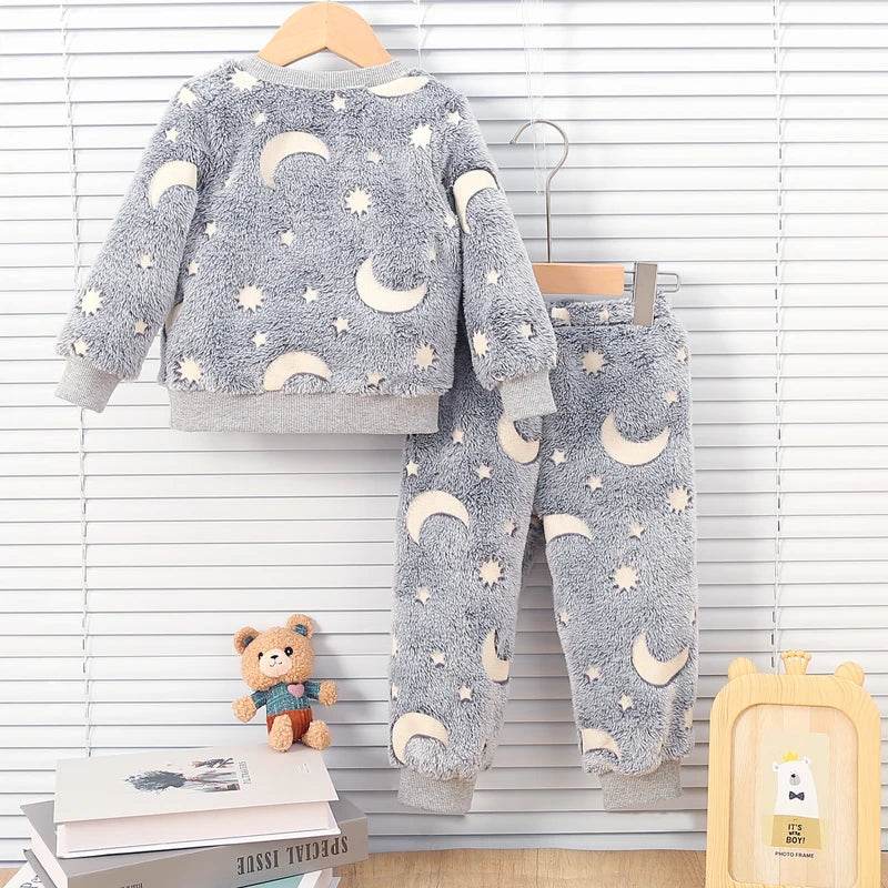 Plush Night Fluorescent Pajama Set - Shop Jobie