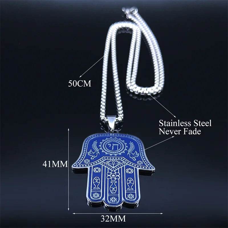 Hamsa Hand Fish Eyes Necklaces - Shop Jobie