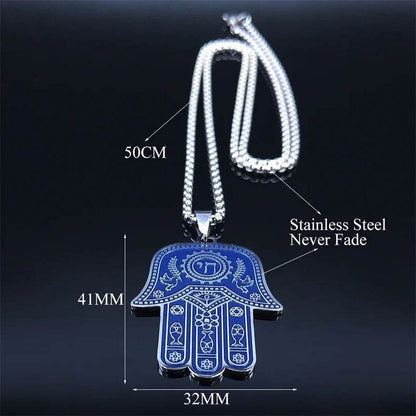 Hamsa Hand Fish Eyes Necklaces - Shop Jobie
