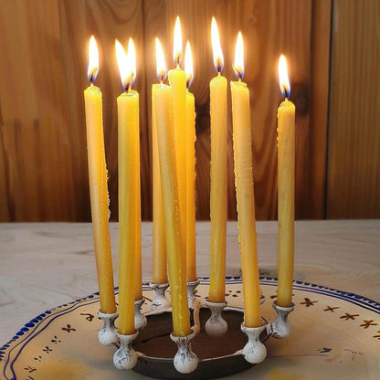 25pcs/1pack Hanukkah Candle Natural Beeswax - Shop Jobie