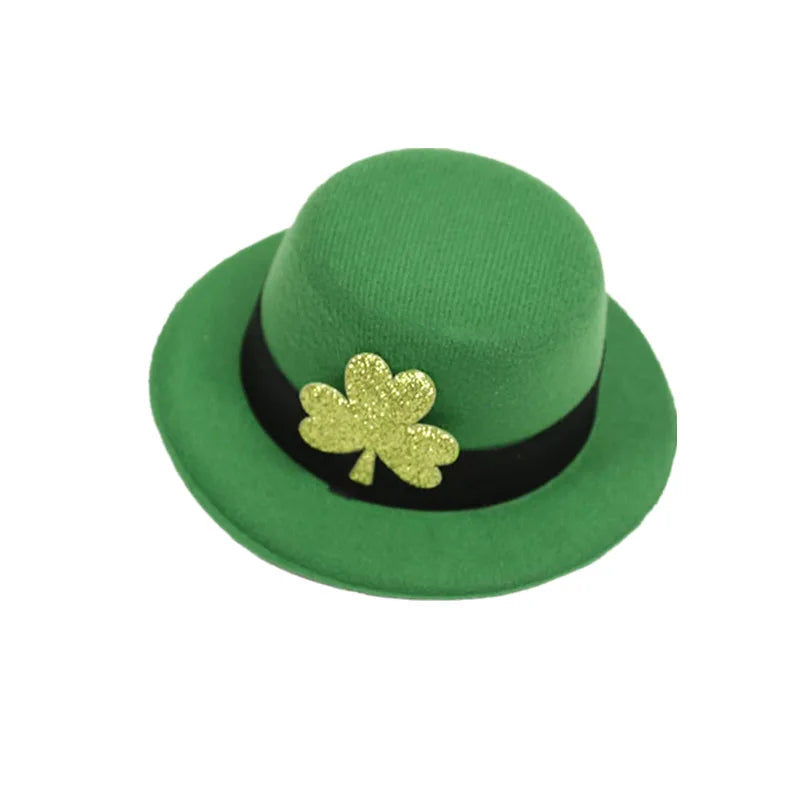 St. Patrick's Day Green Hairpin Shamrock Hat