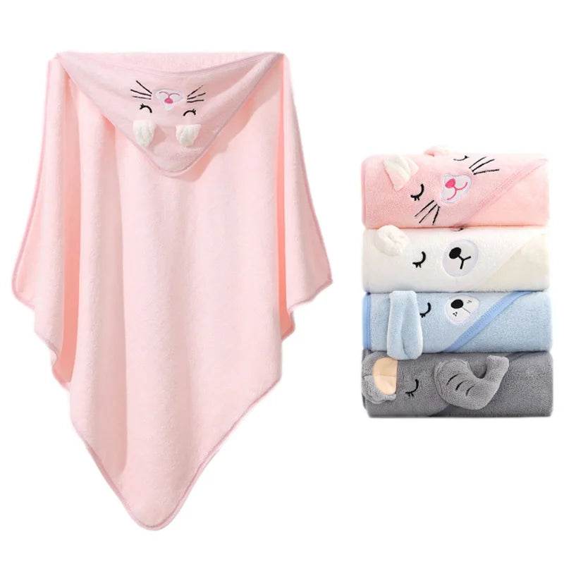 Cartoon Animal Baby Bath Towels - Shop Jobie