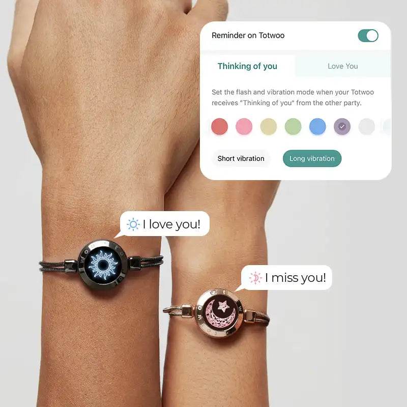 Couples Long Distance Touch Bracelets - Shop Jobie