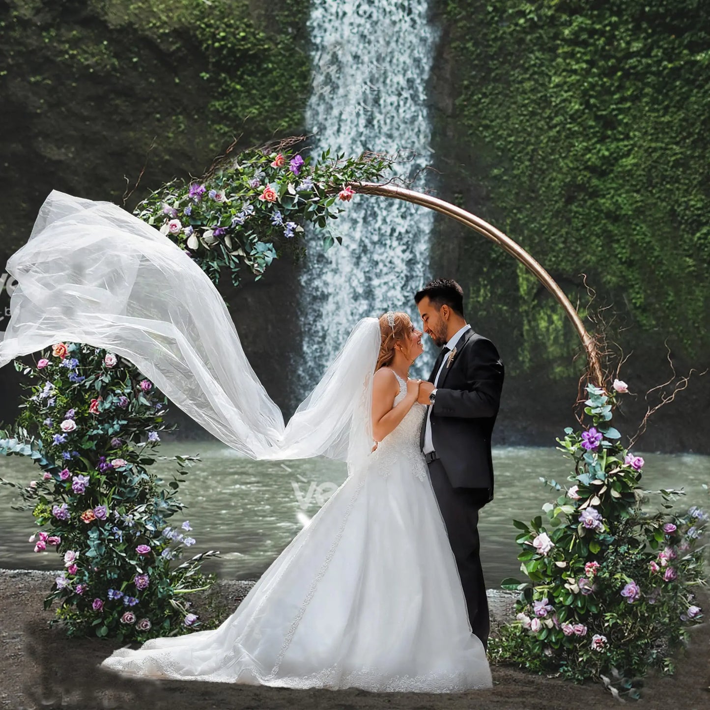 Round Party Backdrop Stand