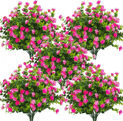 Silk Flowers - 10 Bundles Artificial Garden Decor!