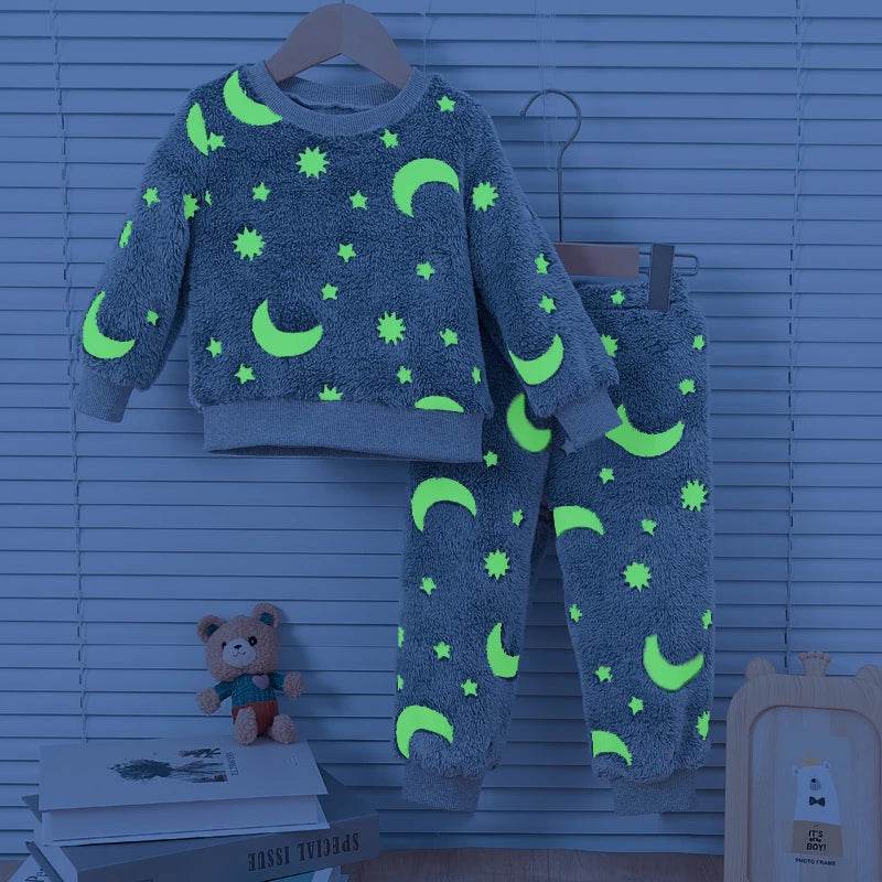 Plush Night Fluorescent Pajama Set - Shop Jobie