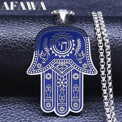 Hamsa Hand Fish Eyes Necklaces - Shop Jobie