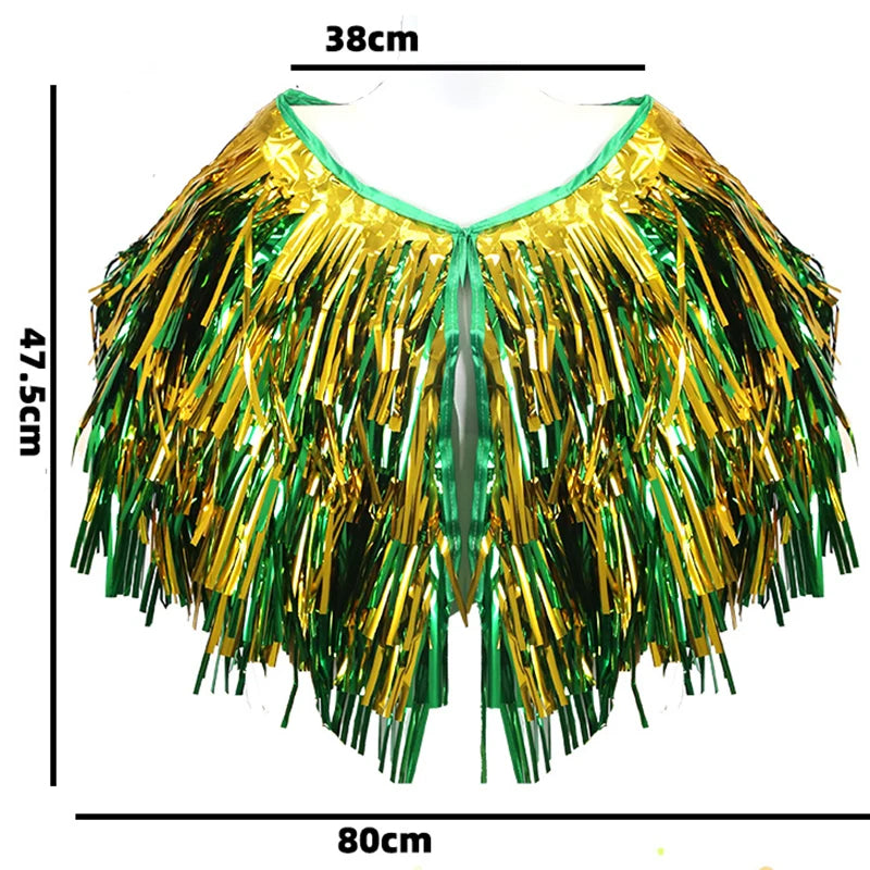 Saint Patrick's Day & Carnival - Irish Festival Tassel Cloak Costume