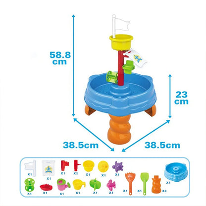 Sand Water Table w/Beach Toys