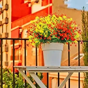 Silk Flowers - 10 Bundles Artificial Garden Decor!