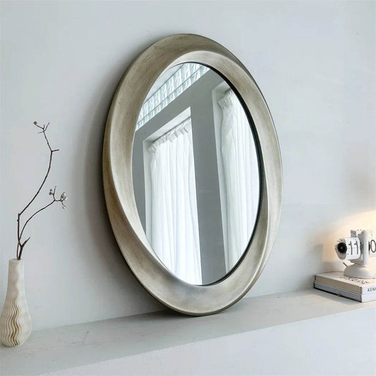 Antique Baroque Gold Oval Beveled Framed Wall Mirror - Shop Jobie