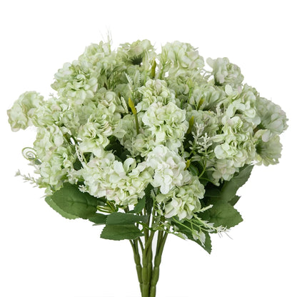 Silk Flower Bouquet - 5-Fork-Bunch Hydrangea Flower