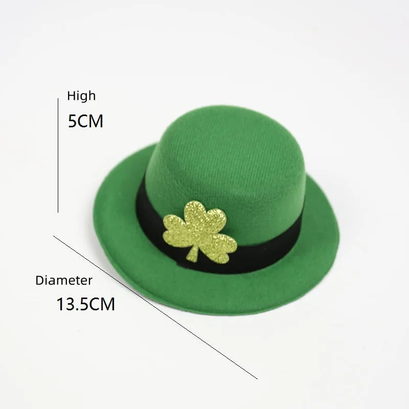 St. Patrick's Day Green Hairpin Shamrock Hat