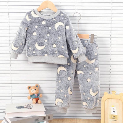 Plush Night Fluorescent Pajama Set - Shop Jobie