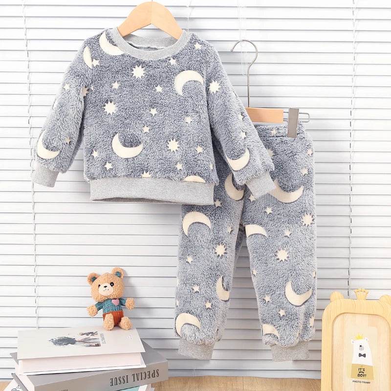 Plush Night Fluorescent Pajama Set - Shop Jobie