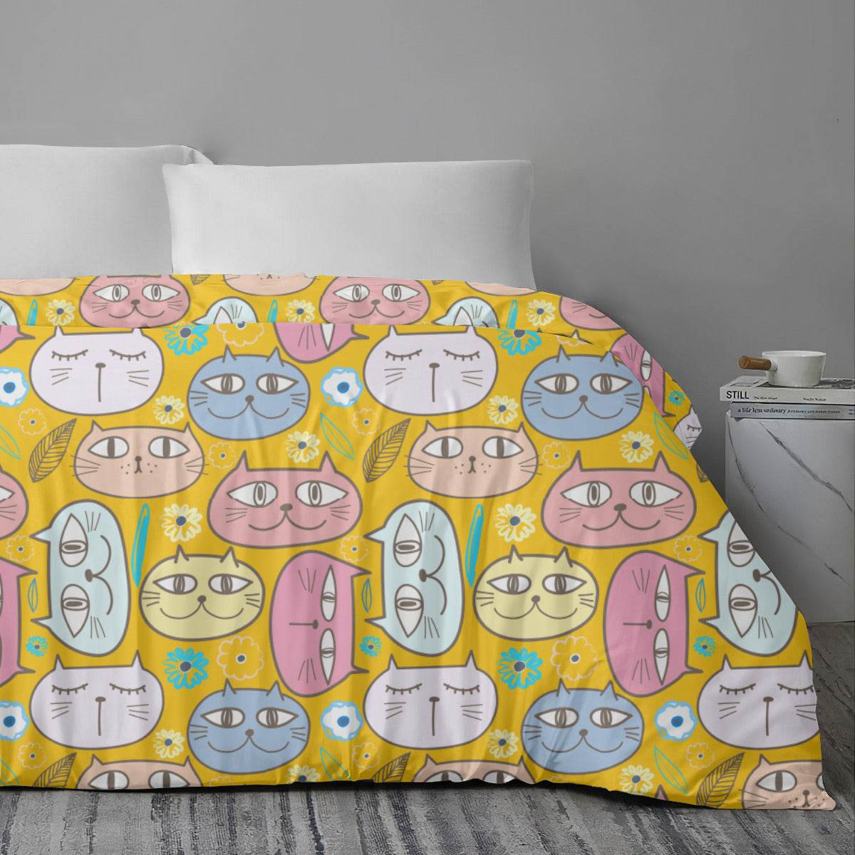 3pc Cuddly Cat Face Bedding Set - Shop Jobie