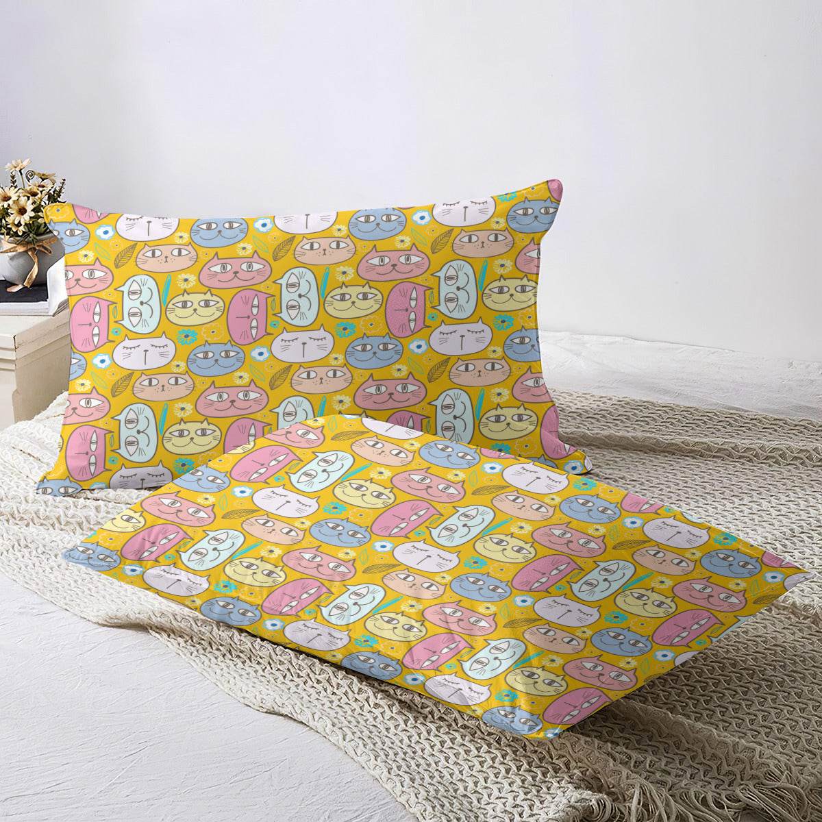 3pc Cuddly Cat Face Bedding Set - Shop Jobie