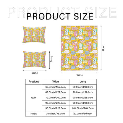 3pc Cuddly Cat Face Bedding Set - Shop Jobie