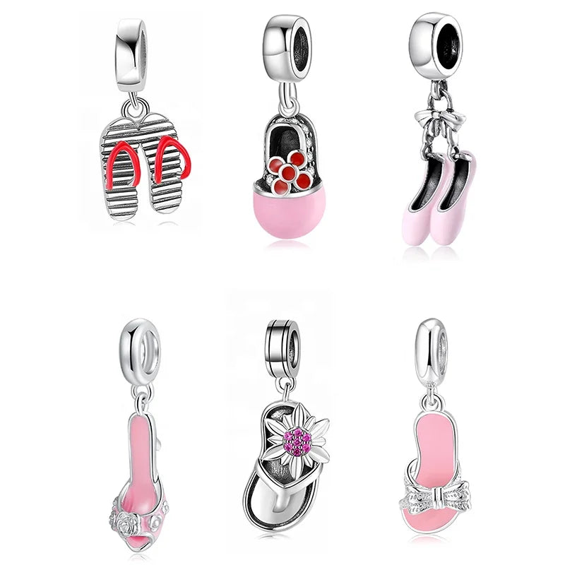 925 Sterling Silver Shoes Charms